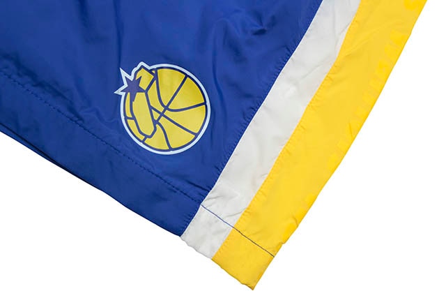 MITCHELL&NESS PACKABLE NYLON SHORTS(GOLDEN STATE WARRIORS)