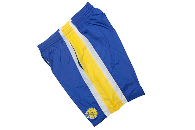 MITCHELL&NESS PACKABLE NYLON SHORTS(GOLDEN STATE WARRIORS)