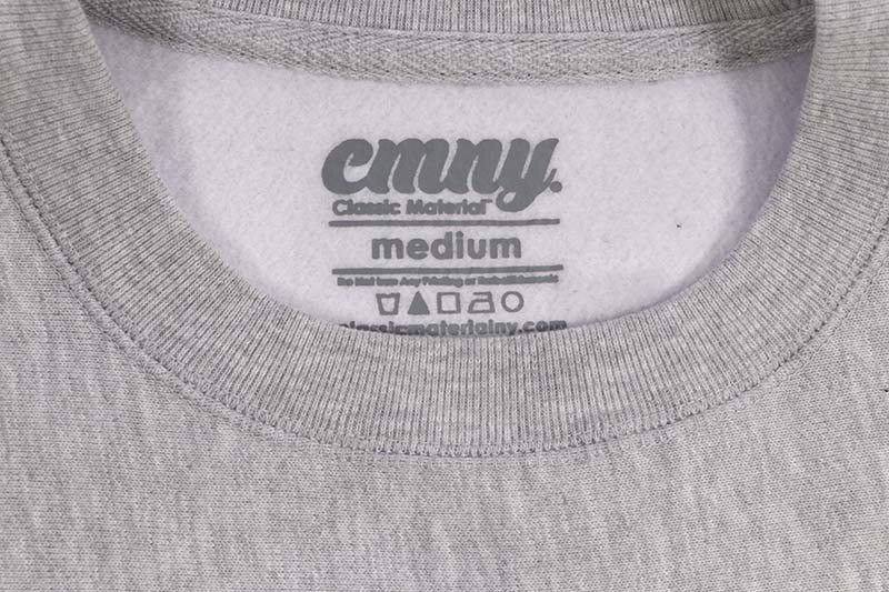 CLASSIC MATERIAL NY I LOVE THE OLD NY CREW SWEAT (GREY)