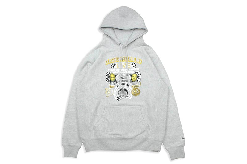 CLASSIC MATERIAL NY THE BATTLE OF THE CENTURY HOODY (GREY HEATHER)