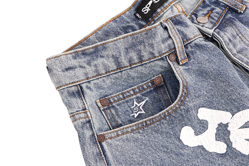 SP5DER OG LOGO DENIM PATCH SHORT | Brand,S-Z,SP5DER | GROWAROUND