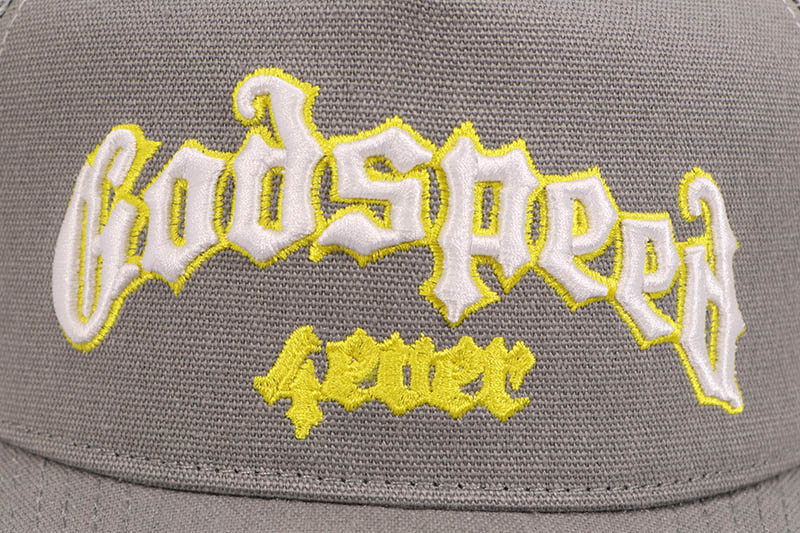 GODSPEED GS FOREVER TRUCKER HAT (GREY/YELLOW)