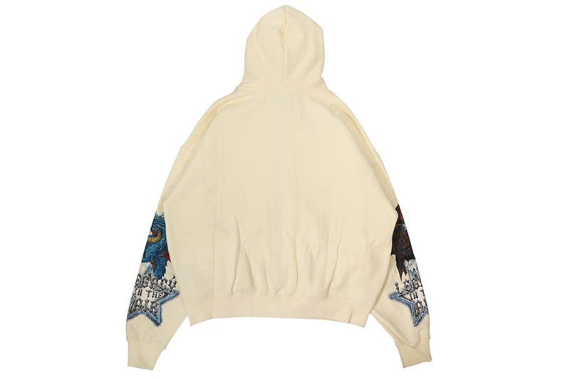 ROKU STUDIO LEGEND IN THE AIR ZIP BOXY HOODIE (RK5481857-EGG