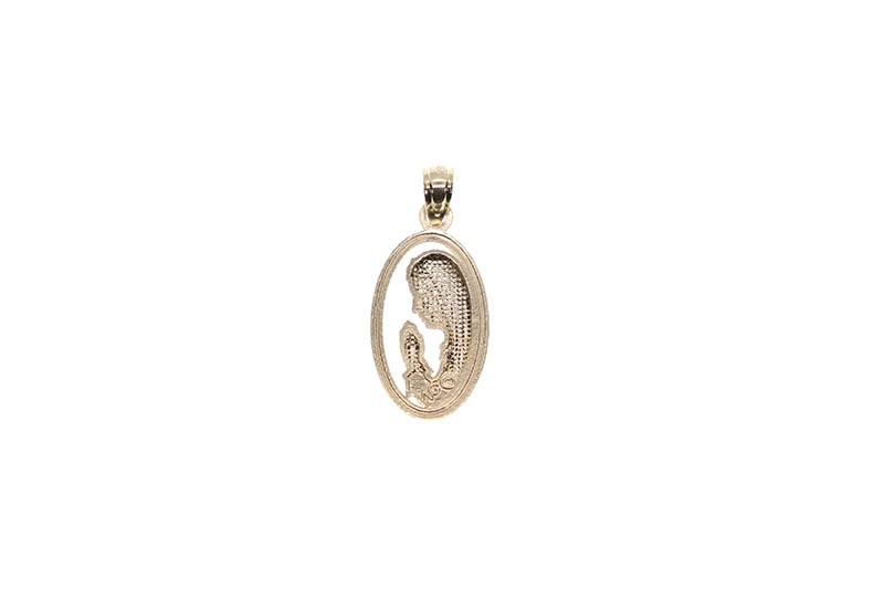 VIRGIN MARY OVAL CHARM