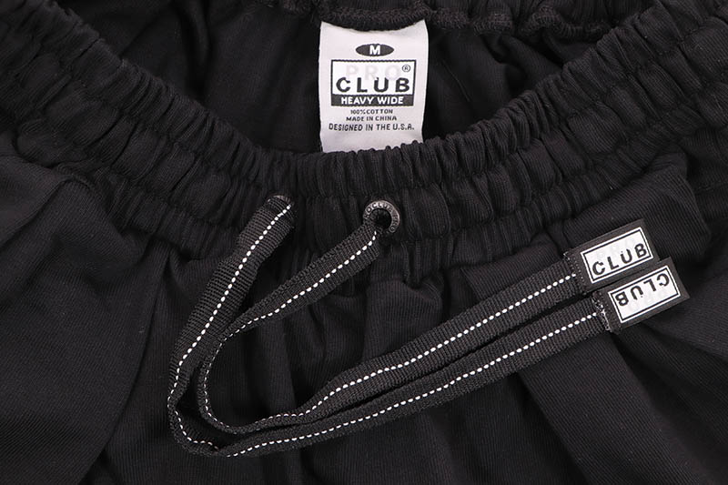PRO CLUB HEAVYWIDE VOLUME JERSEY PANT (BLACK) 61PC0405