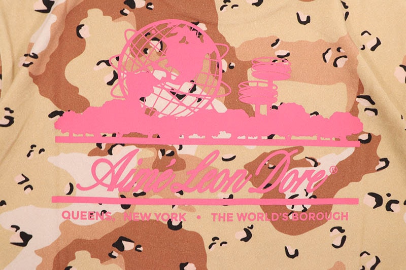 AIME LEON DORE CAMO UNISPHERE T-SHIRTS (DESERT CAMO)