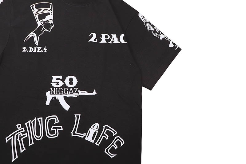 2PAC TATOO T-SHIRTS (SHAKA BLACK) | Brand,OTR,GRAPHIC SHIRTS