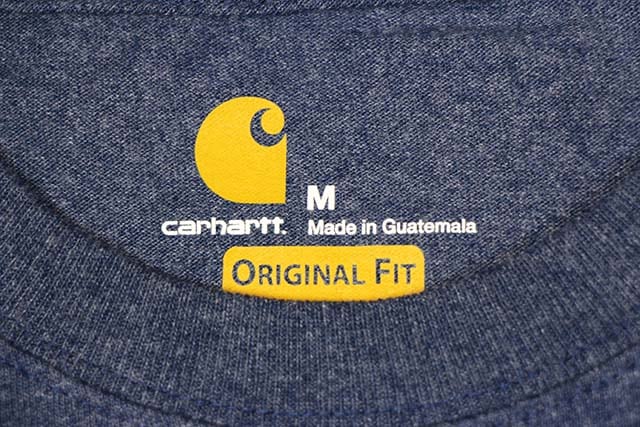 Carhartt WORKWEAR L/S GRAPHIC LOGO T-SHIRT (K231 471:DARK COBALT BLUE/RED)