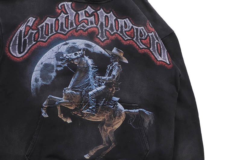 GODSPEED PALE HORSE HOODIE (BLACK) | Brand,G-L,GODSPEED NEW YORK