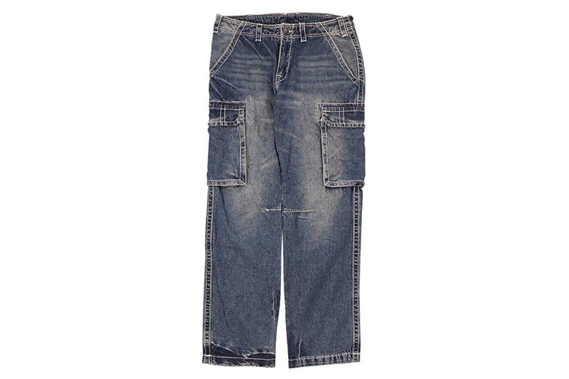 TRUE RELIGION BIG T BAGGY CARGO JEAN (108420:EL ESTOR MEDIUM WASH)