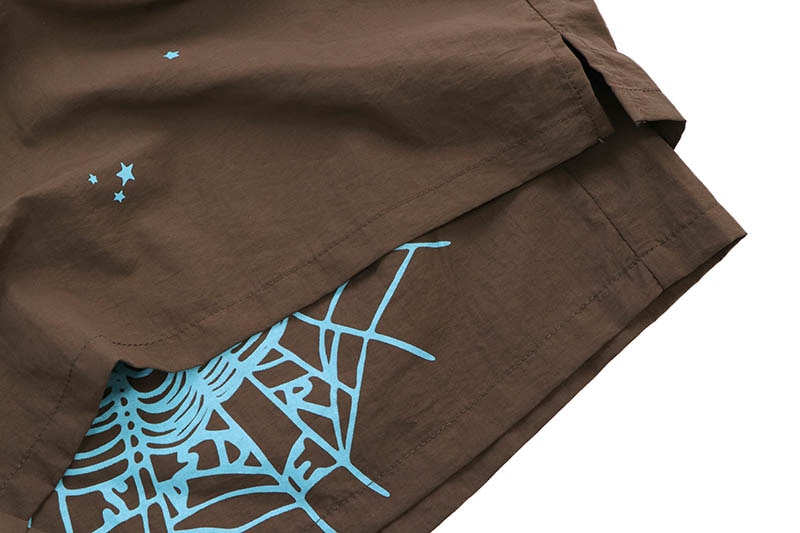 SP5DER OG WEB DOUBLE LAYER SHORT (BROWN) | Brand,S-Z,SP5DER
