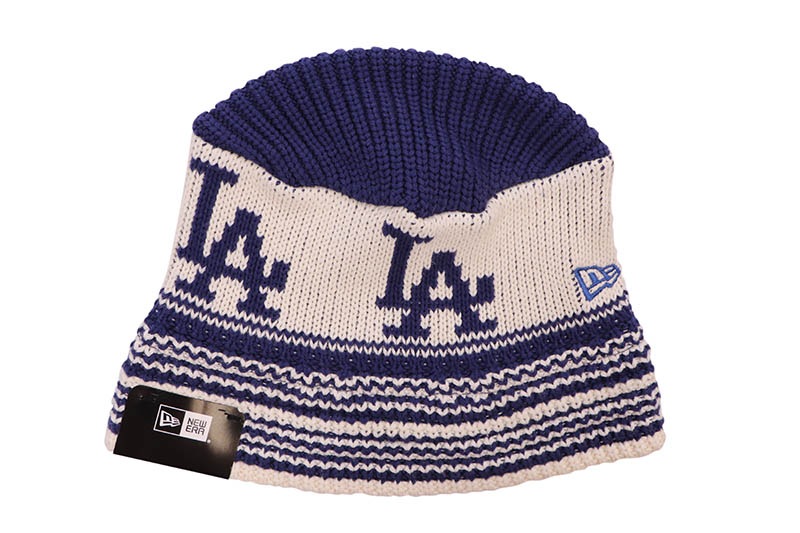 NEW ERA LOS ANGELES DODGERS KNIT BUCKET (INDIGO BLUE/CHROME) 14667669