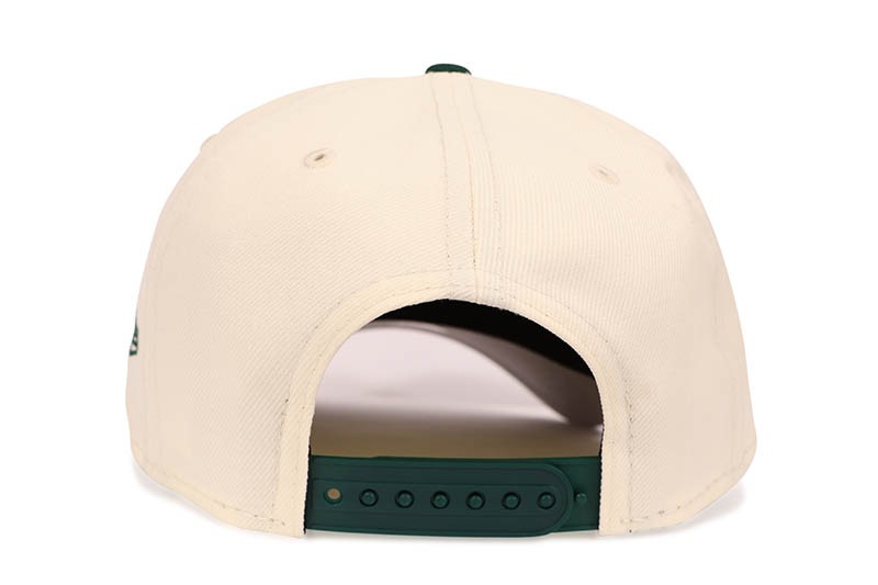 NEW ERA OAKLAND ATHLETICS 9FORTY AF ADJUSTABLE CAP (RICKEY HENDERSON FIELD SIDE PATCH/GREY UNDER VISOR/CHROME DARK GREEN)