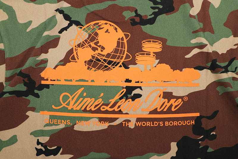 AIME LEON DORE CAMO UNISPHERE T-SHIRTS (FROG CAMO)