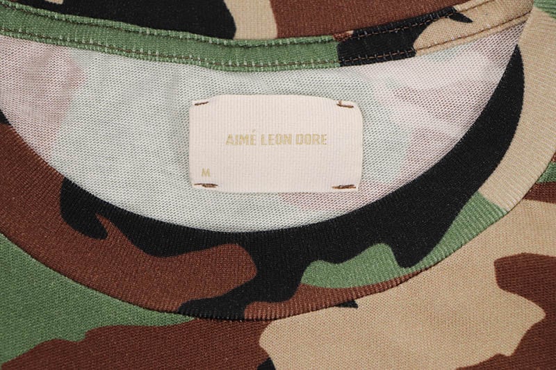 AIME LEON DORE CAMO UNISPHERE T-SHIRTS (FROG CAMO)
