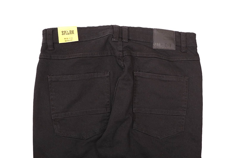 SPARK SLIM STRAIGHT FIT STRETCH JEANS WITH 3D CRINKLE & REPAIR 