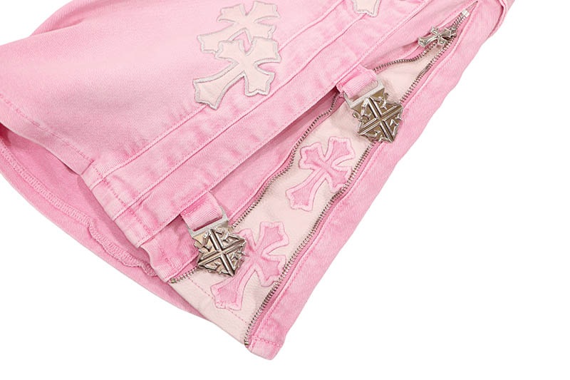 GUAPI FRENCH ROSE CROSS BUCKLE SHORTS (863FRCBS)