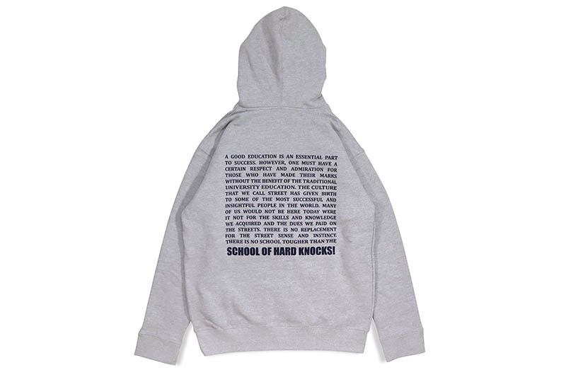 SCHOOL OF HARD KNOCKS SOHK 5 BORO THORO HOODIE (HEATHER GREY