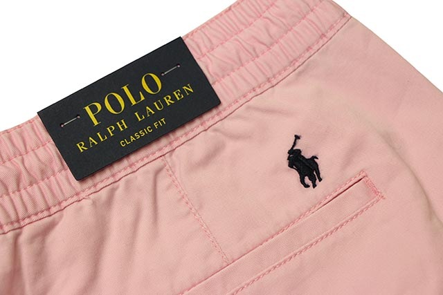 POLO RALPH LAUREN CLASSIC-FIT COTTON EASY SHORTS(PINK)