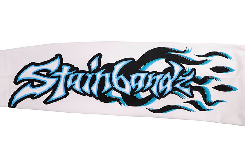 SB STUDIOS STAINBANDZ LONGSLEEVE T-SHIRTS (WHITE/BLUE)