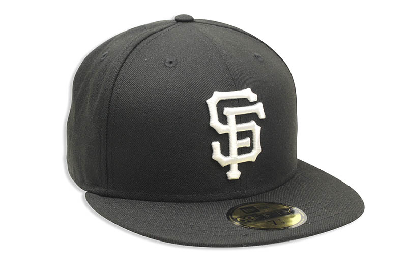 NEW ERA SAN FRANCISCO GIANTS BASIC 59FIFTY FITTED CAP (BLACK/WHITE)