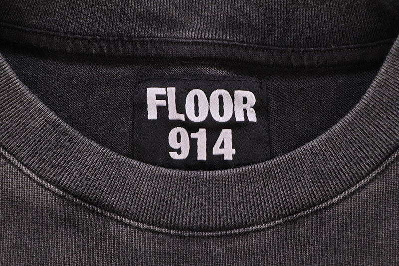 FLOOR 914 ROMAN THUNDER T-SHIRT (BLACK)