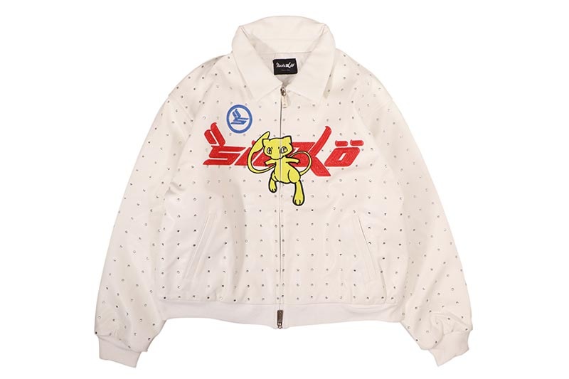 SICKO MEW LEATHER JACKET (WHITE)