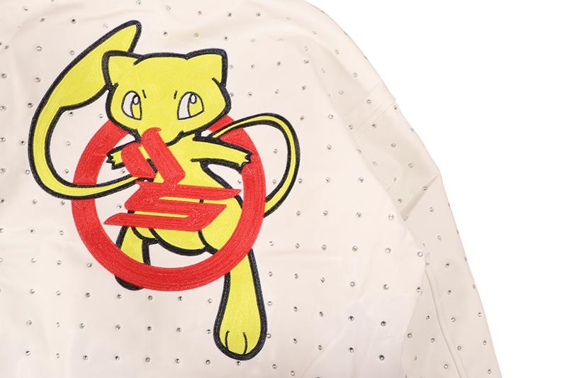 SICKO MEW LEATHER JACKET (WHITE)