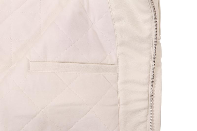 SICKO MEW LEATHER JACKET (WHITE)