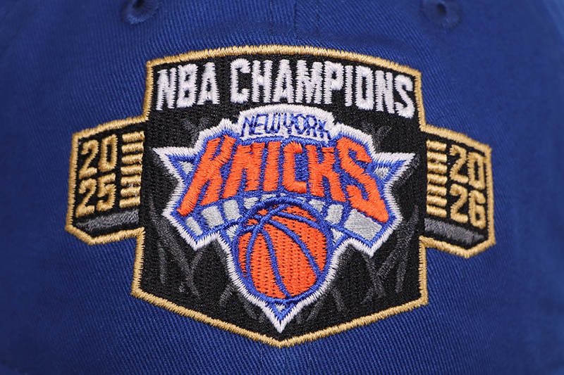 NEW ERA NEW YORK KNICKS 2026 NBA FINALS CHAMPIONS LOCKER ROOM REPLICA 9TWENTY ADJUSTABLE HAT (ROYAL BLUE) 71092751