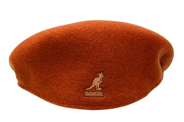 KANGOL WOOL 504 HUNTING CAP (0258BC/FO608:FIRE OPAL)