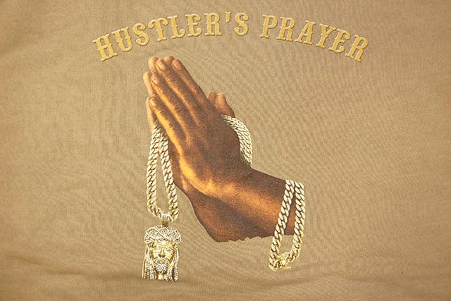 CLASSIC MATERIAL NY HUSTLER'S PRAYER CREW (PIGMENT SANDSTONE)