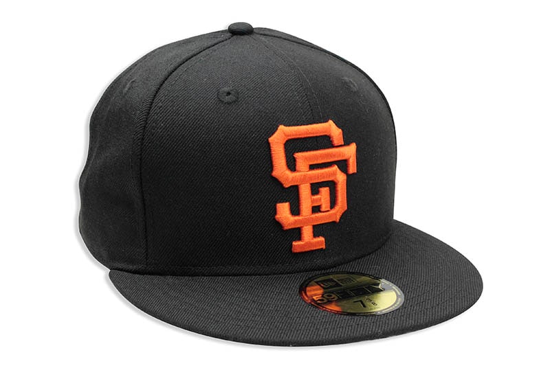 NEW ERA SAN FRANCISCO GIANTS 1958 COOPERSTOWN WOOL 59FIFTY FITTED CAP (BLACK/ORANGE)