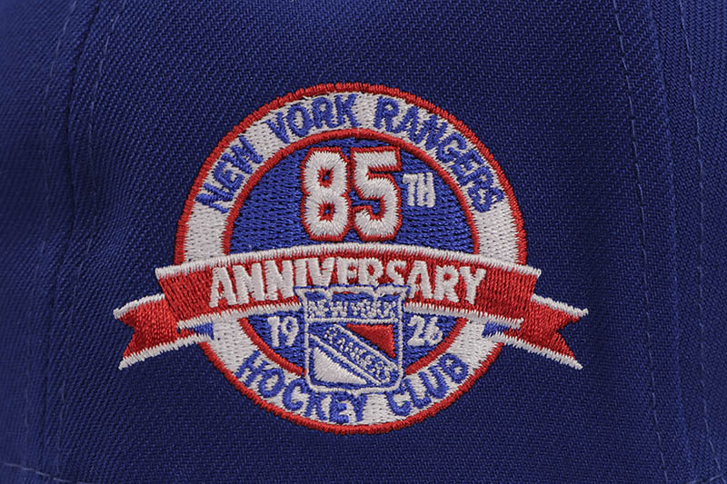 NEW ERA NEW YORK RANGERS 9FORTY AF ADJUSTABLE CAP (85TH ANNIVERSARY/GREY UNDER VISOR/ROYAL BLUE BLACK)