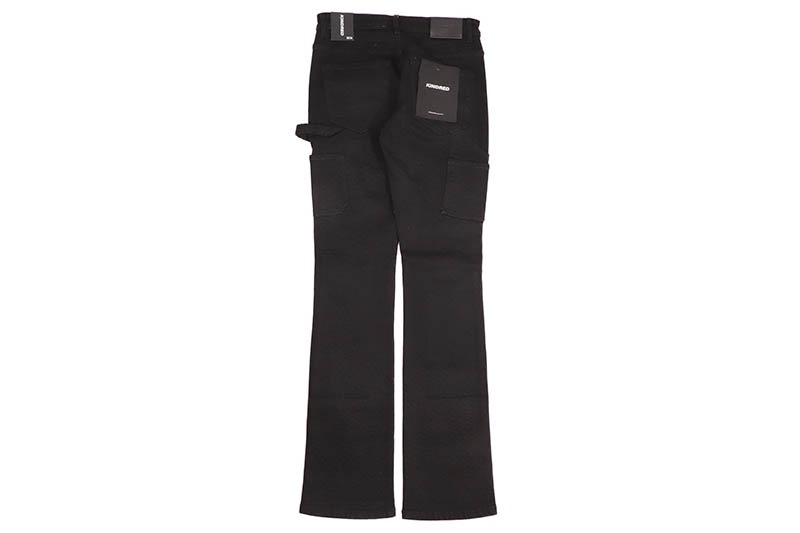 KINDRED DOUBLE KNEE STACKED FIT PANTS (KD2213P:BLACK)