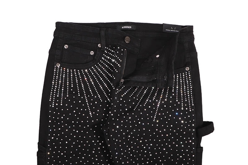 KINDRED DOUBLE KNEE STACKED FIT PANTS (KD2213P:BLACK)