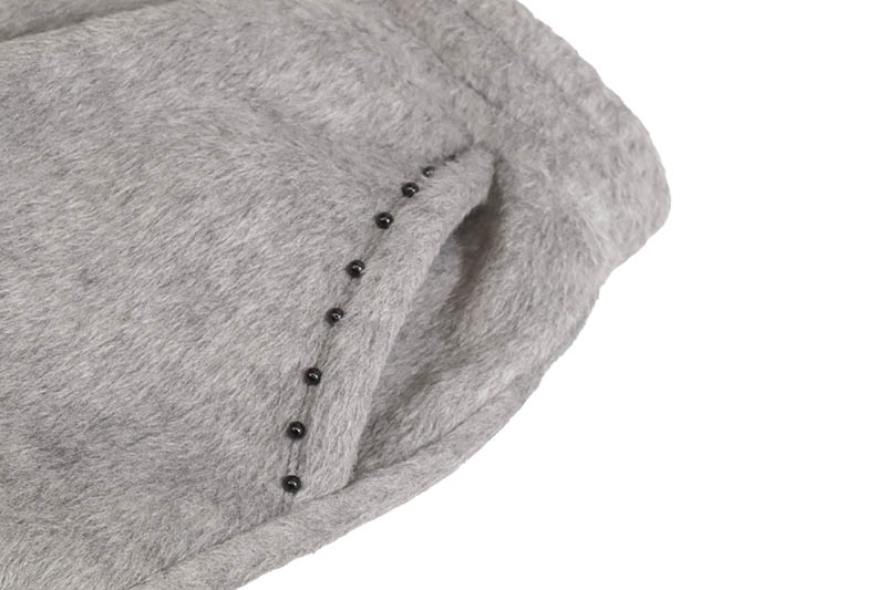 COPPER RIVET SAINTS MOHAIR PEARL STACKED SWEATPANTS (531581-GY:GRAY)