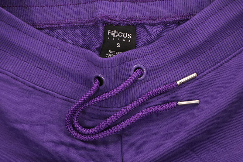 FOCUS HEARTLESS CROPPED HOODIE & STACKED JOGGER SET (80559:PURPLE)