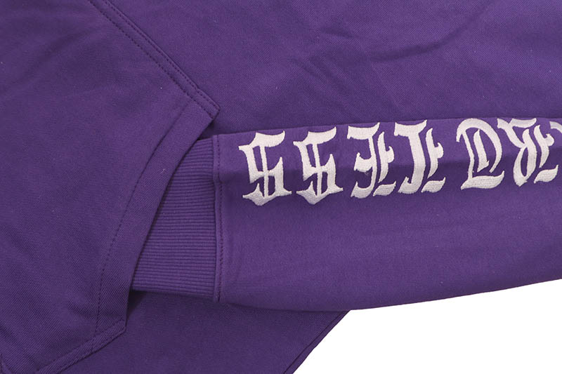 FOCUS HEARTLESS CROPPED HOODIE & STACKED JOGGER SET (80559:PURPLE)