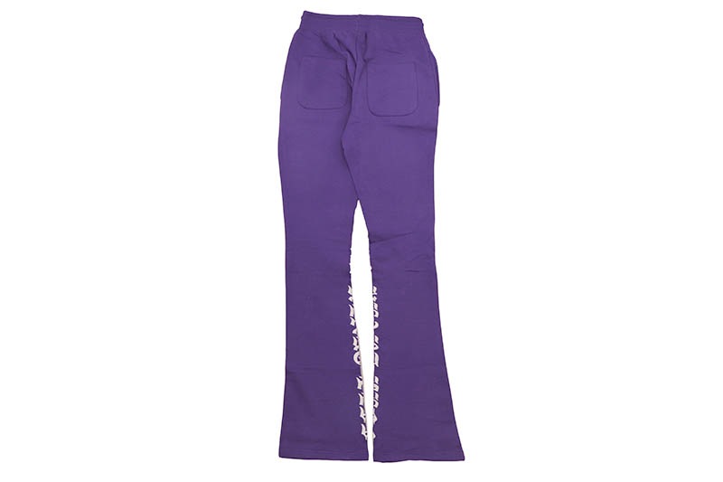 FOCUS HEARTLESS CROPPED HOODIE & STACKED JOGGER SET (80559:PURPLE)