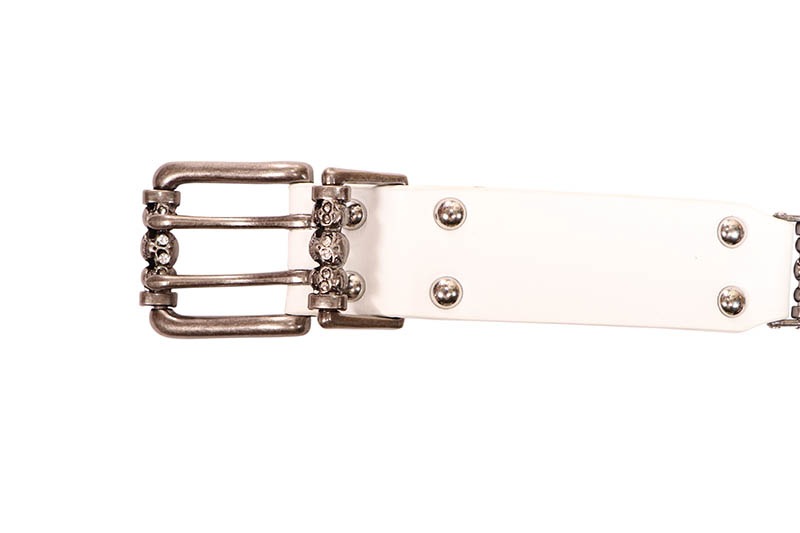 STOLEN ARTS WHITE SKULL ROLLER BELT | Brand,S-Z,STOLEN ARTS