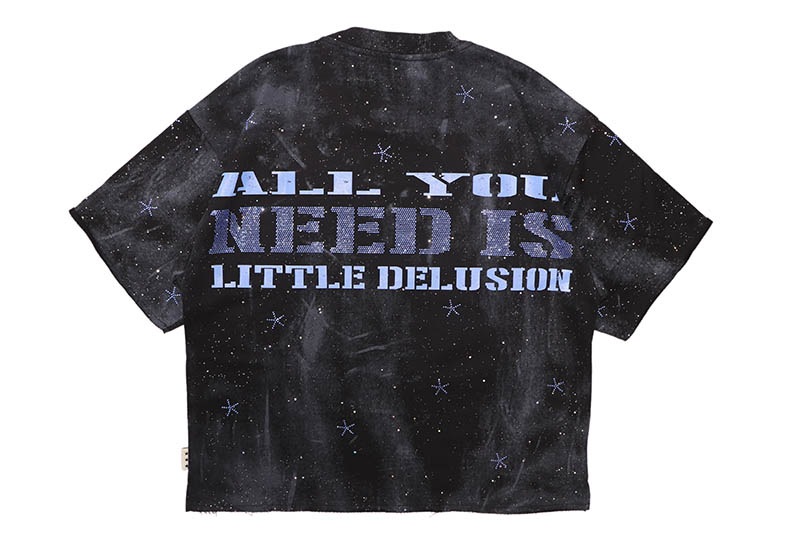 BKYS DELUSION FRENCH TERRY CROPPED TEE (T1488:BLACK)