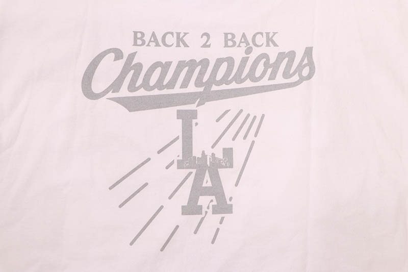 STREET WEAR SUPPLY BACK 2 BACK WORLD SERIES CHAMPIONS T-SHIRT (WHITE)