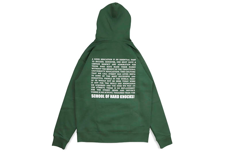 SCHOOL OF HARD KNOCKS SOHK OVAL HOODIE (GREEN)