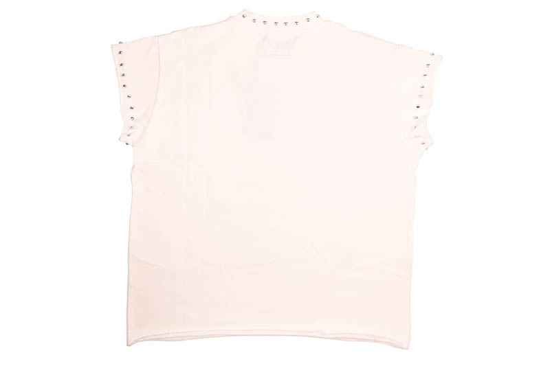 FLOOR 914 SKULL INFERNO CUT OFF T-SHIRT (WHITE)