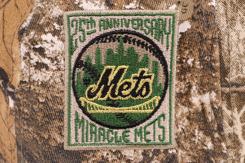 NEW ERA NEW YORK METS 9FORTY AF ADJUSTABLE CAP (25TH ANNIVERSARY SIDE PATCH/GREY UNDER VISOR/REALTREE CAMO BLACK)