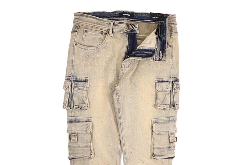 KINDRED CARGO STACKED FIT PANTS (KD2045B:RINCE BLUE)