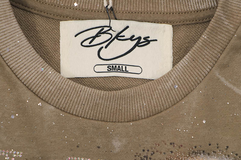 BKYS DELUSION FRENCH TERRY CROPPED TEE (T1488:VINTAGE KHAKI)