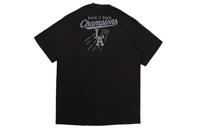STREET WEAR SUPPLY BACK 2 BACK WORLD SERIES CHAMPIONS T-SHIRT (BLACK)