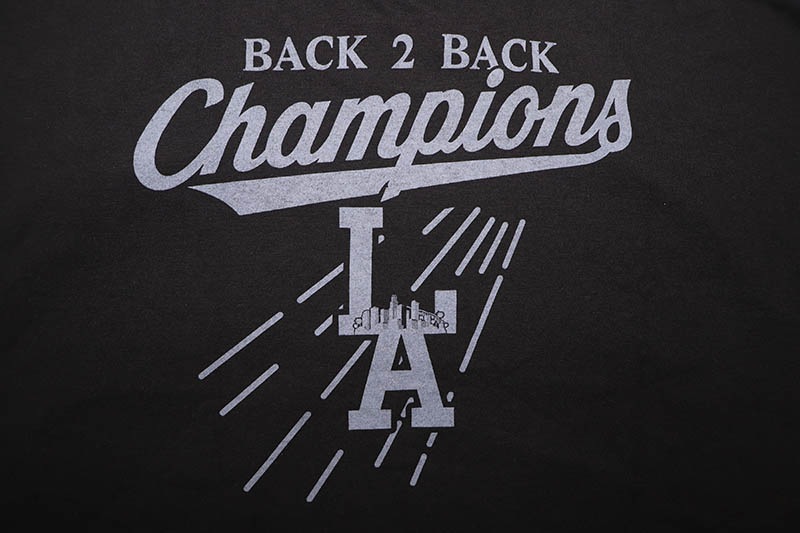 STREET WEAR SUPPLY BACK 2 BACK WORLD SERIES CHAMPIONS T-SHIRT (BLACK)